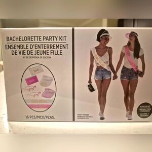 Bachelorette Party Kit with Pink and Gold Accessories